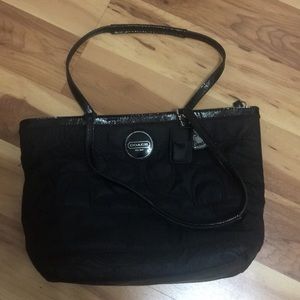 Black coach purse
